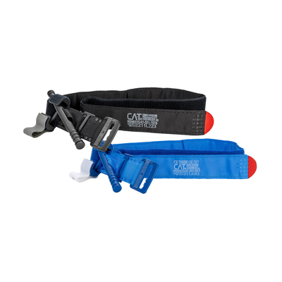 CAT Tourniquet Gen 7 Trainer Bundle - Black real-use unit and Blue trainer unit with genuine NAR NSN labels