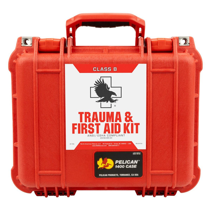 First Aid Trauma Kit Class B Hard Case Standing Front