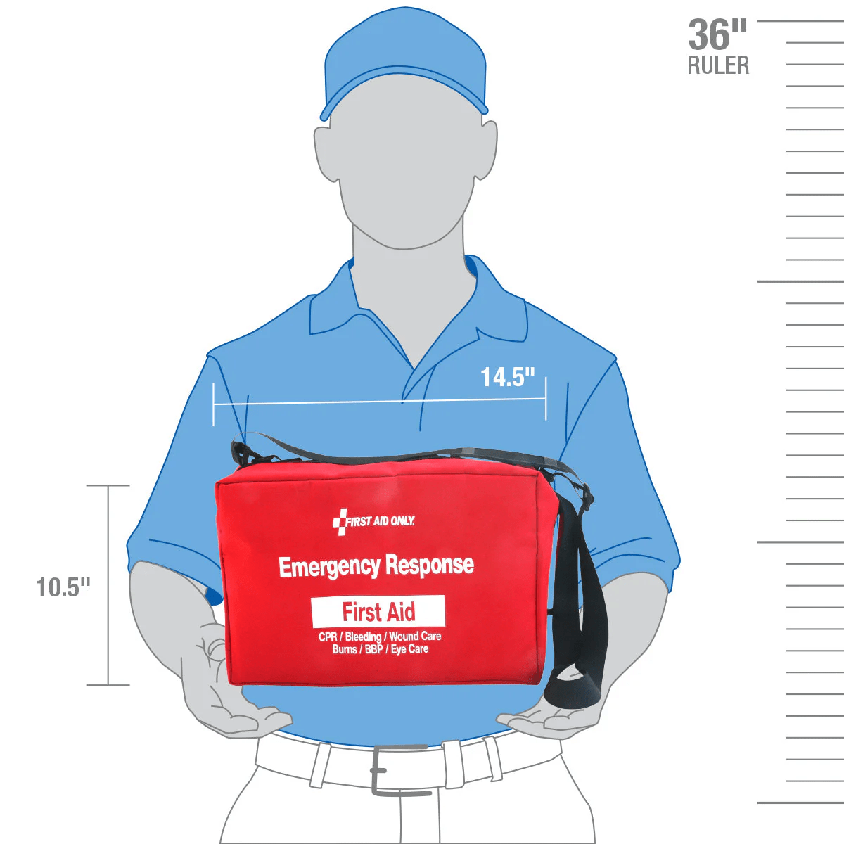 Emergency Response First Aid Kit Case Dimensions