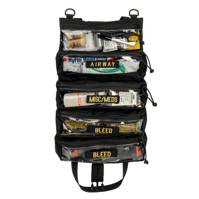 Mini-Trauma Sheet Kit Bag Open Black