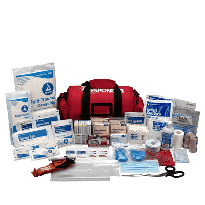 School Emergency Response First Aid Kit with trauma and first aid supplies contents