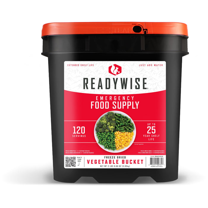 Freeze-Dried Vegetable Bucket 120 Servings