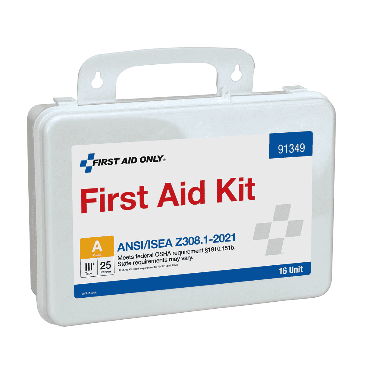 25 Person ANSI A First Aid Kit Plastic Case – Case of 12 – Safety Kits Plus