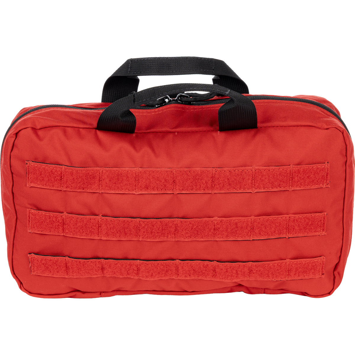 Patrol Vehicle Trauma Kit - Red nylon bag, closed, back view