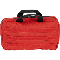 Patrol Vehicle Trauma Kit - Red nylon bag, closed, back view