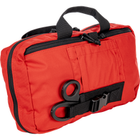 Patrol Vehicle Trauma Kit - Red nylon bag, closed, right side view