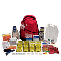 2 Person Hurricane Emergency Backpack, open showing contents