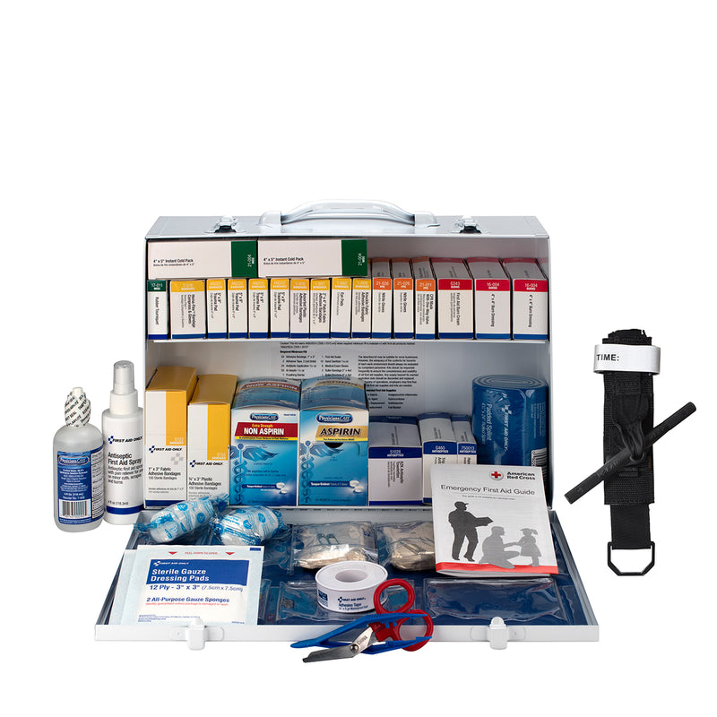 75 Person ANSI B 2 Shelf First Aid Cabinet, interior detail