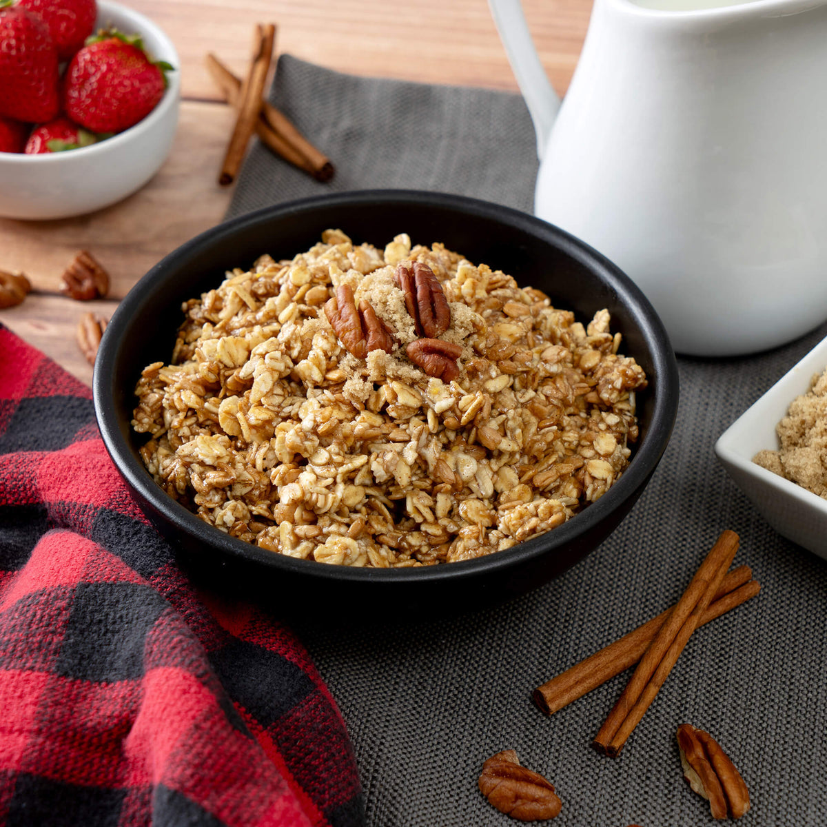 Brown Sugar and Maple Multi-Grain Cereal prepared, Prepper Pack bucket contents