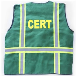 Community Emergency Response Team CERT Vest Back