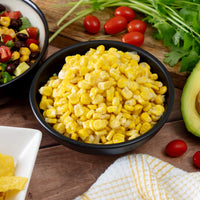 Freeze-dried corn prepared with fresh corn