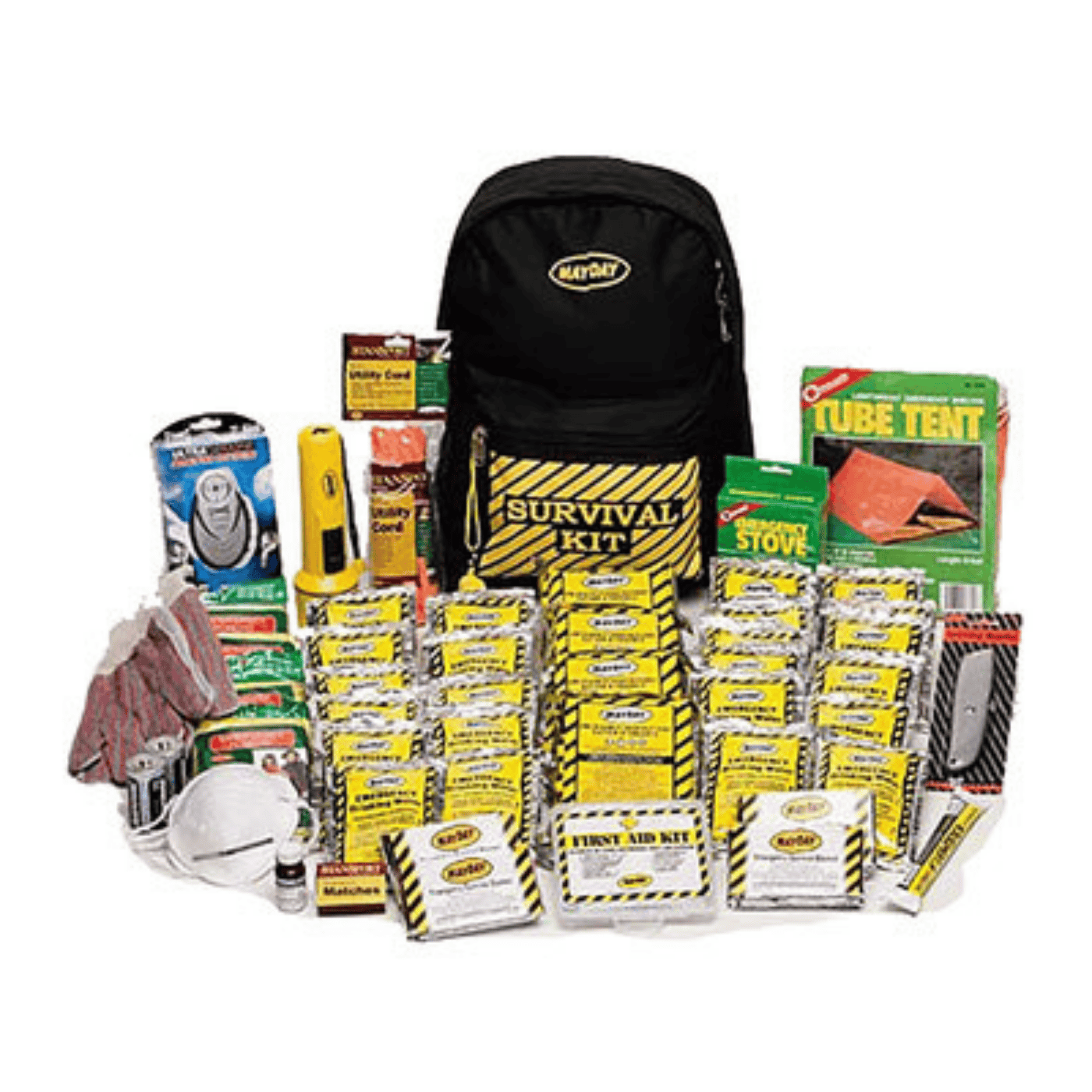 Deluxe 4 Person Survival Backpack Contents