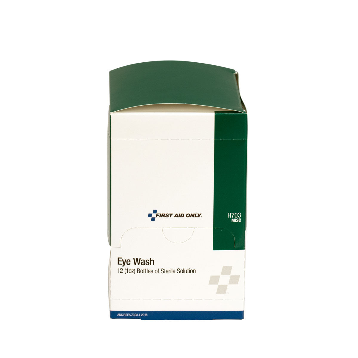 Eyewash Bottle 1 oz 12-Pack, closed box front view