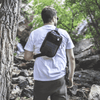 Man wearing MyFAK Standard First Aid Kit on a hike