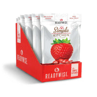 Simple Kitchen Freeze-Dried Strawberries 6-pack case front