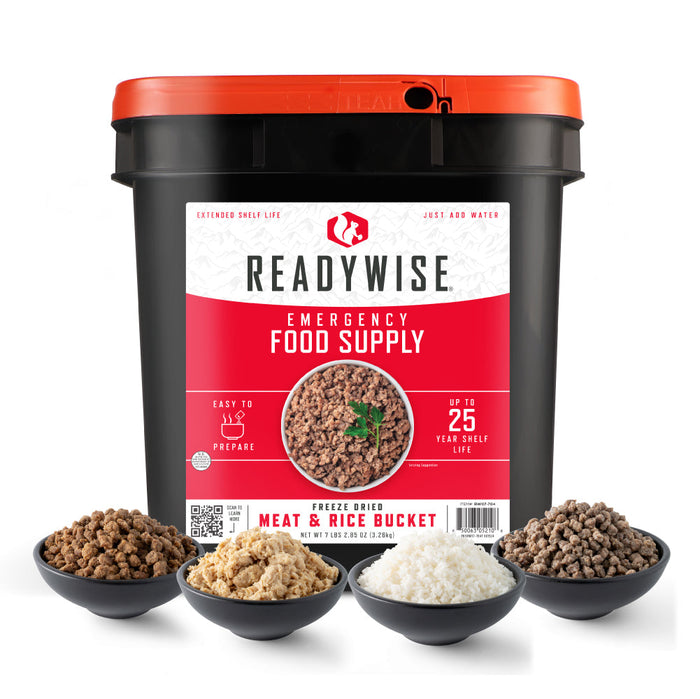Meat and Rice Emergency Food Bucket
