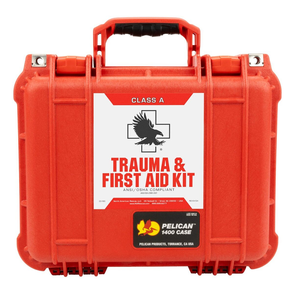 First Aid Case Colours Trauma First Aid Kit Hard Case – Class A Workplace Emergency Kit ...