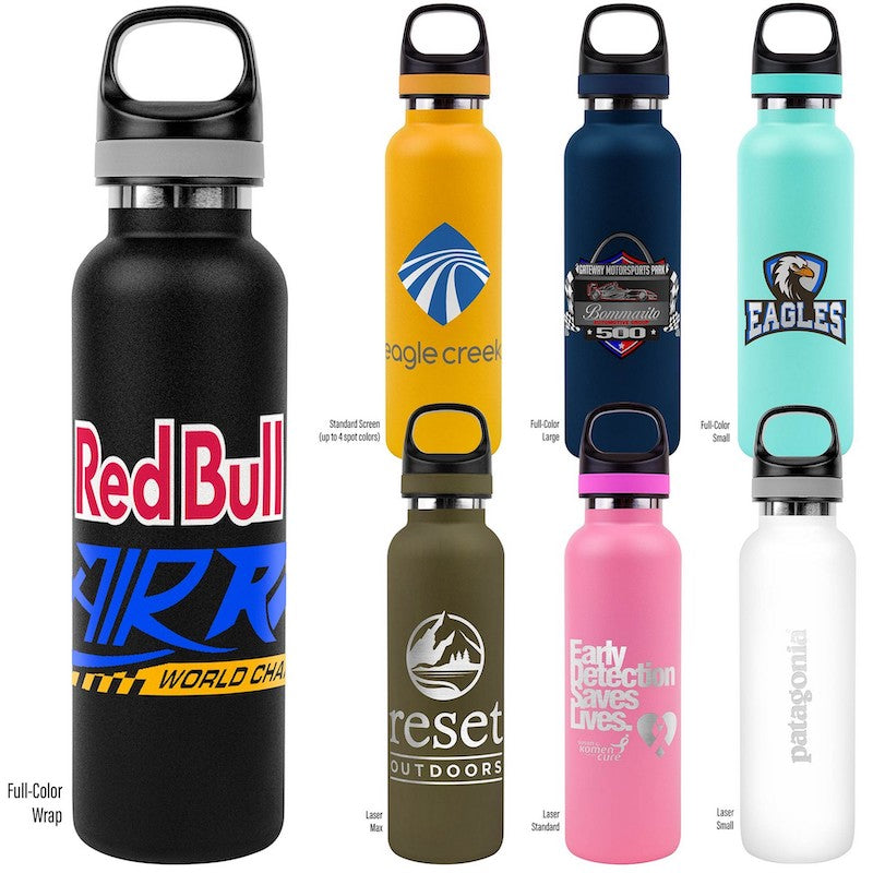VACUUM INSULATED WATER BOTTLE WITH POWDER COATING WITH LOGO