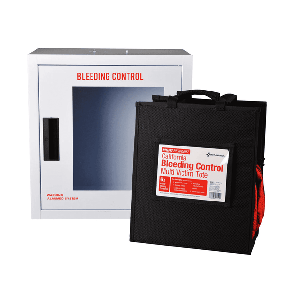 Bleeding Control Cabinet with  Multiple Victim tote.