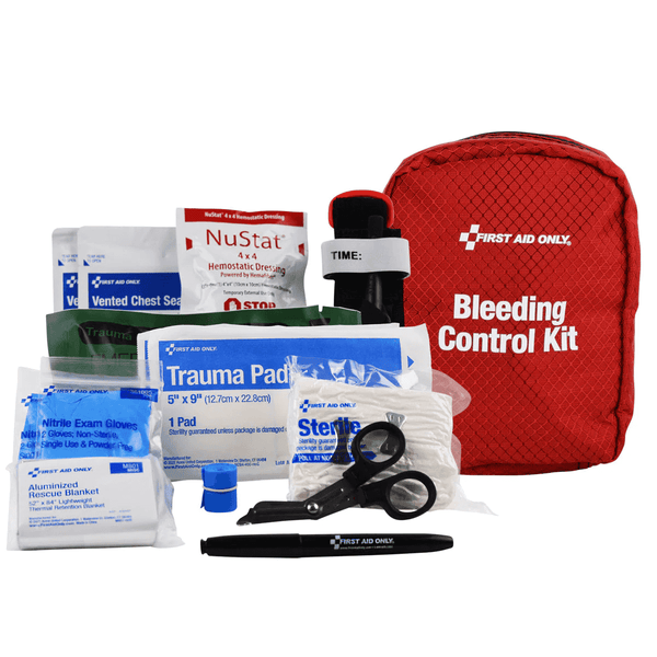 Deluxe Bleeding Control Kit Outside Case and contents