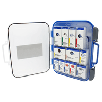 Mobile ANSI First Aid Kit Open with Supplies