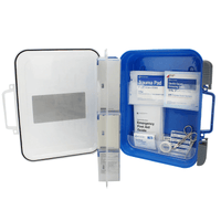 Mobile ANSI First Aid Kit Open with supplies