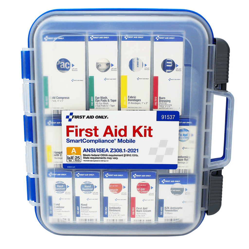 Mobile 25 Person First Aid Kit – ANSI/OSHA – Safety Kits Plus