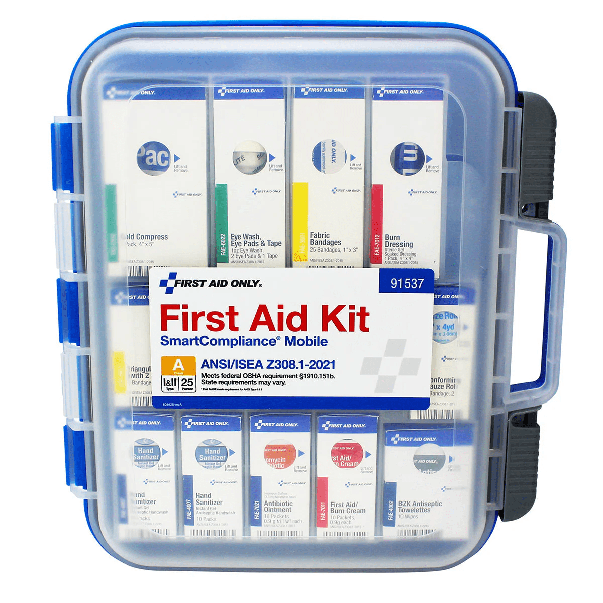 First Aid Kit Mobile Rack Mobile 25 Person First Aid Kit – ANSI/OSHA – Safety Kits Plus