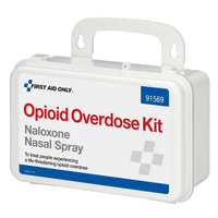Opioid overdose kit with First Aid Only branding on a white background