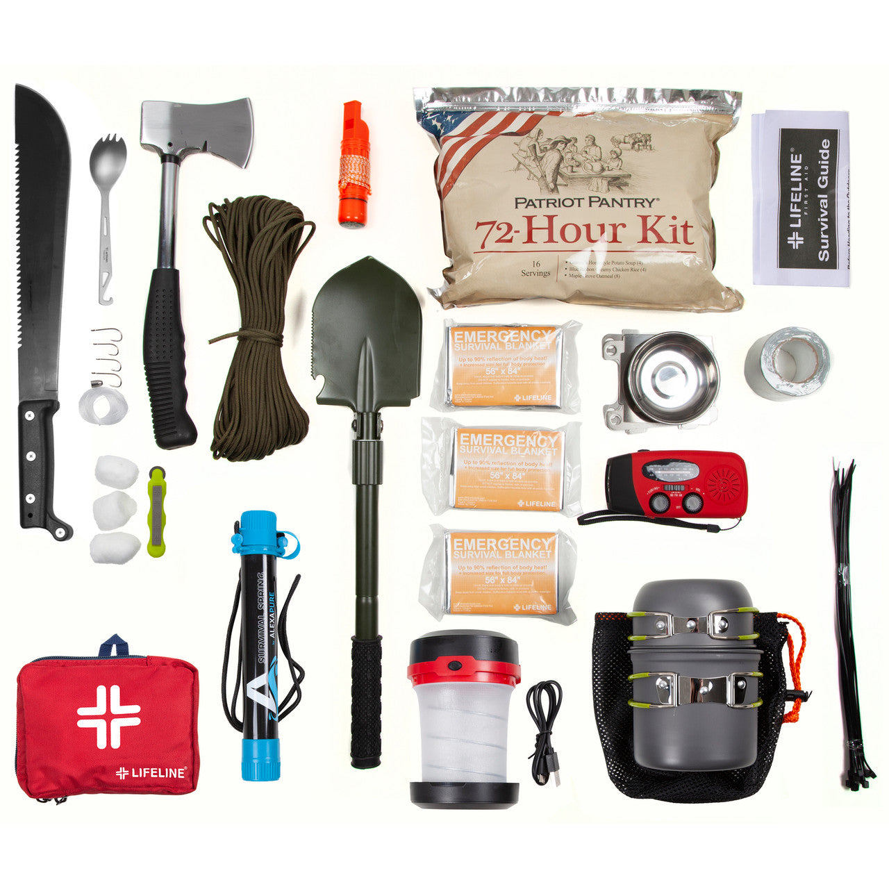 thumbnail image 2 of The Essentials 72-Hour Deluxe Survival Kit - Complete Emergency Preparedness Go Bag 2 of 12