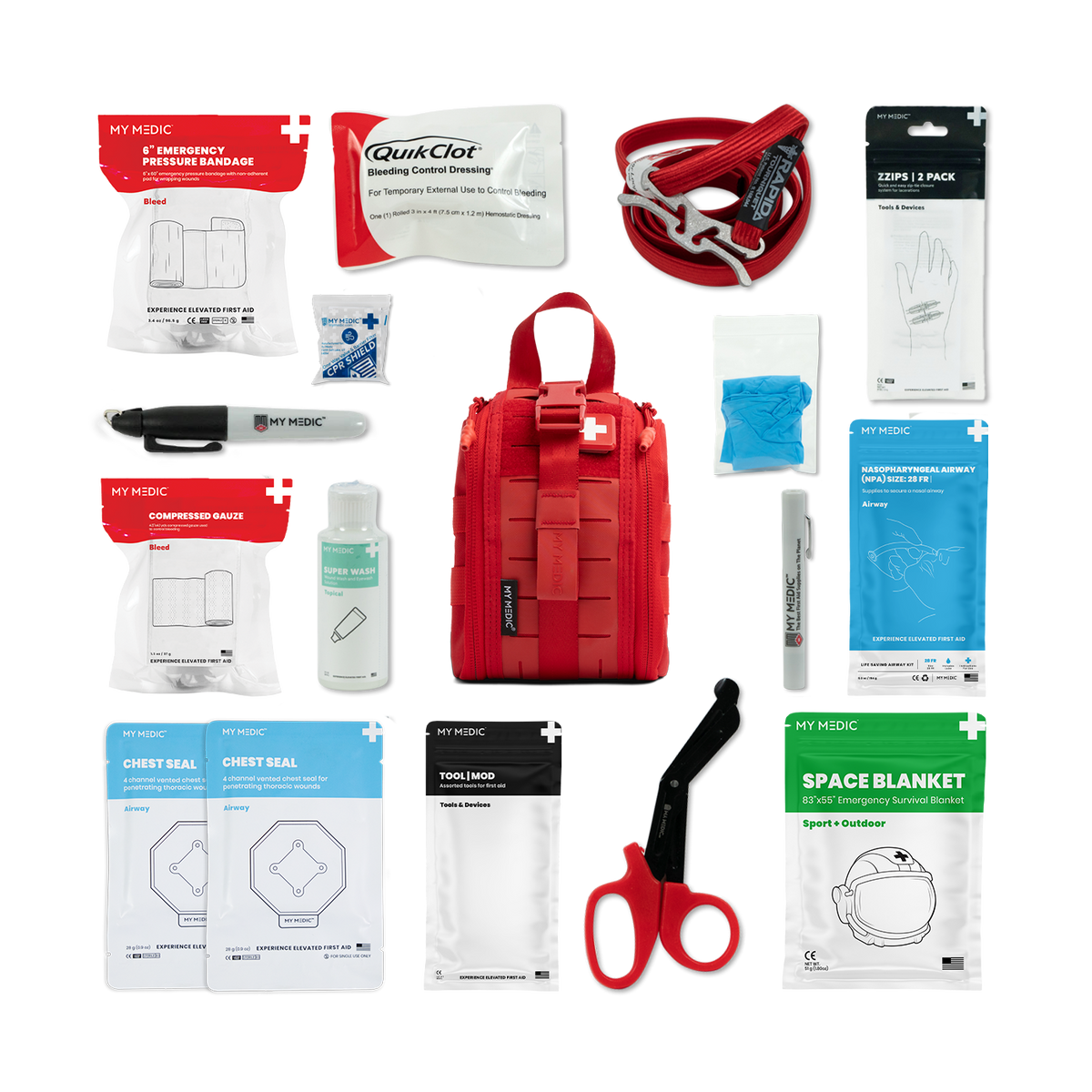 MyMedic TFAK Contents Flat Lay