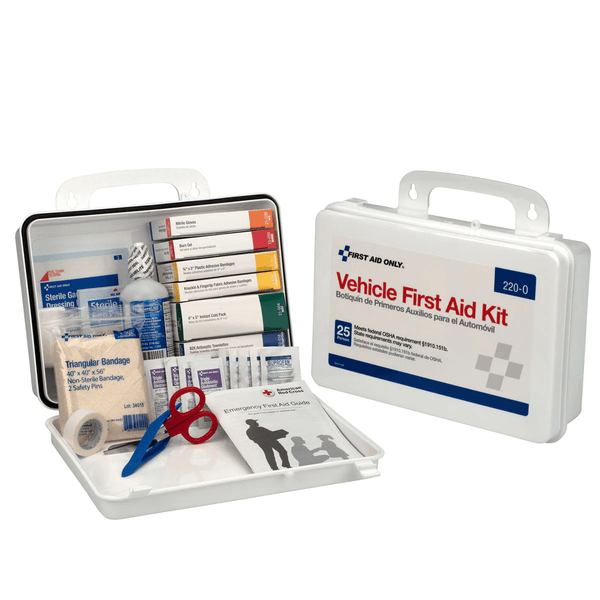 Vehicle First Aid Kit Plastic Case – OSHA Compliant Fleet Case of 6 ...