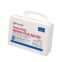 Heavy-duty vehicle first aid kit with First Aid Only branding on a white background