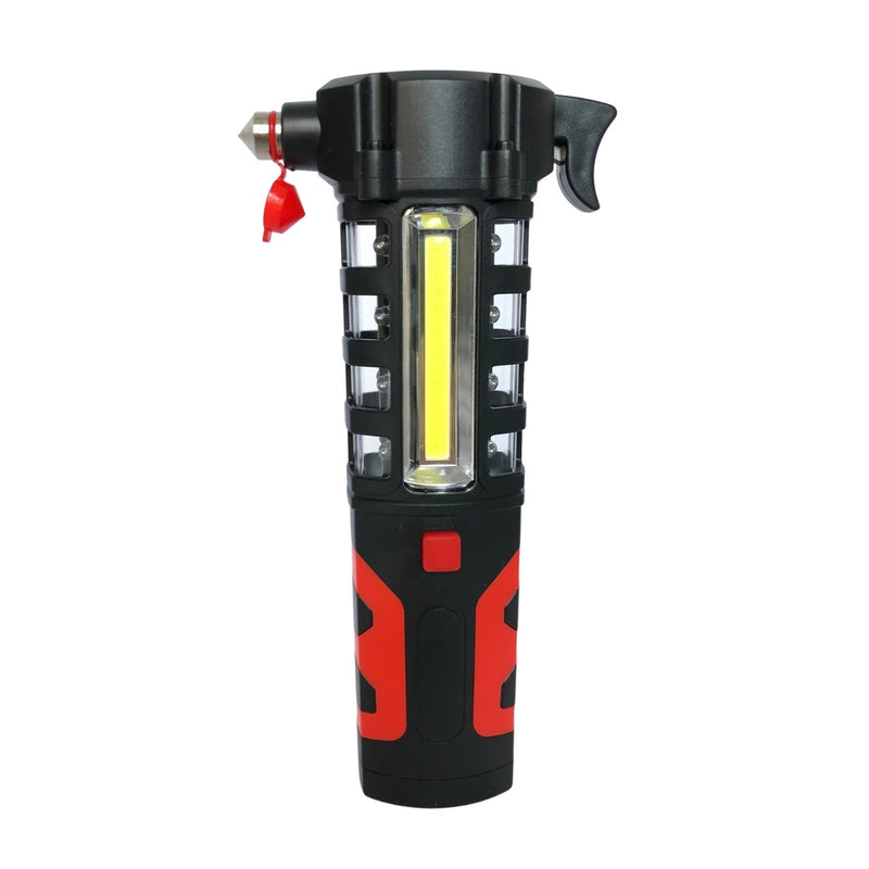 3 in 1 Emergency Hammer with LED Light and Seat belt cutter standing