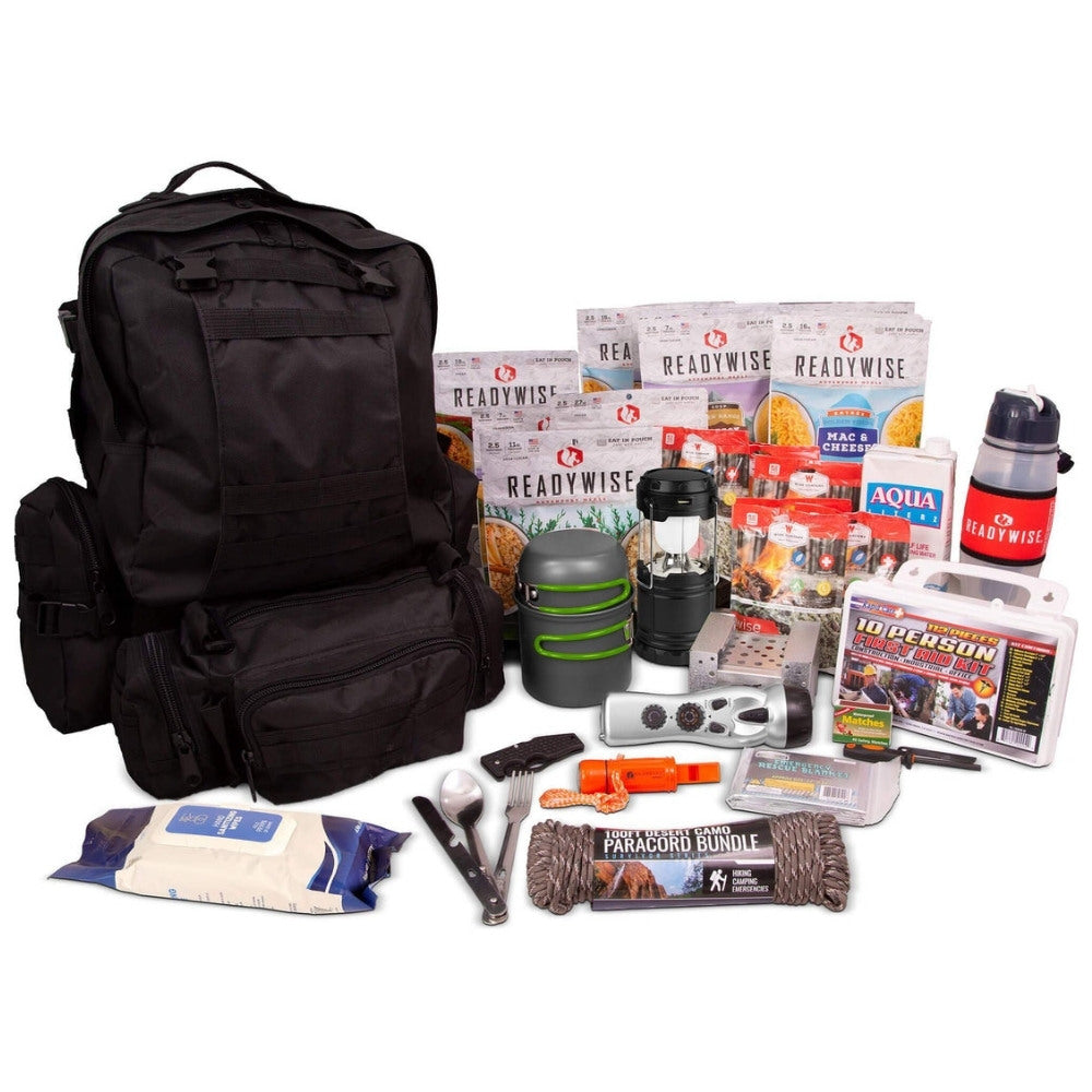 72 Hour Survival Backpack Kit - Bug Out Bag Survival Kits - Go Bag  Emergency Backpack Survival Kit - Earthquake Emergency Preparedness Kit  with Food 