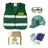 C.E.R.T. Starter Backpack Vest, Goggles, Hard Hat, Survival Blanket, Work Gloves
