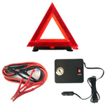 AAA Destination Roadside Emergency Kit Emergency Triangle, Jumper Cables + Air Compressor