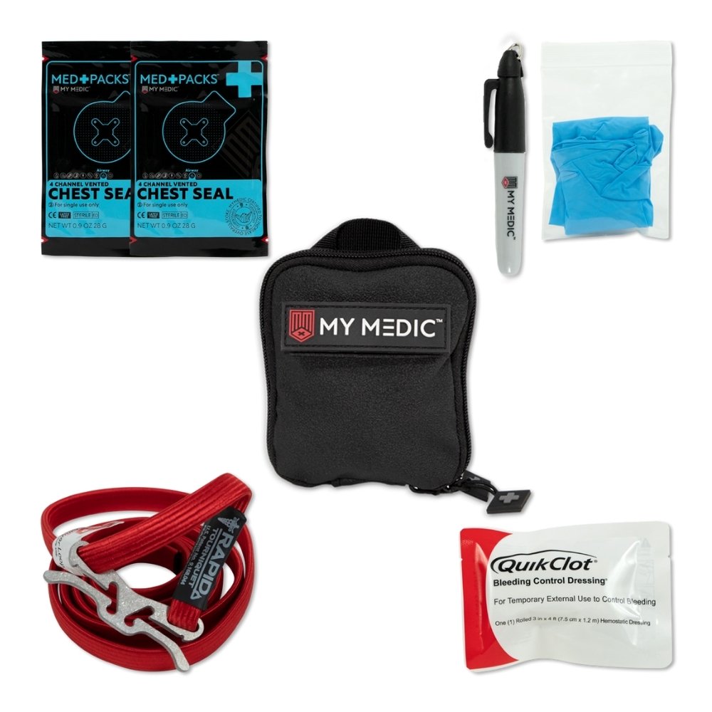 MyMedic Every Day Carry First aid kit black bag and supplies
