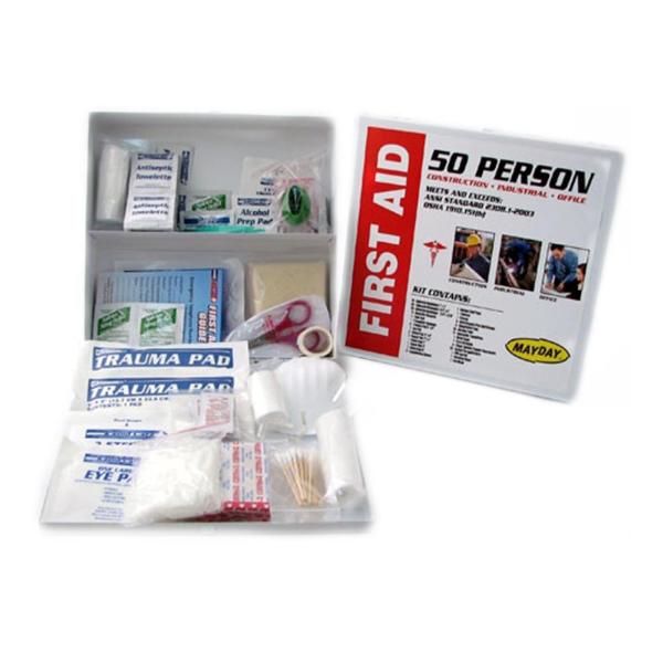 50 Person First Aid Cabinet Open