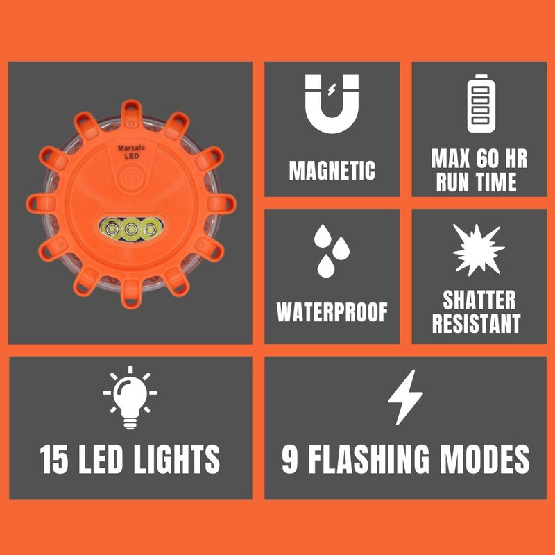 LED Safety Flares 12 Pack