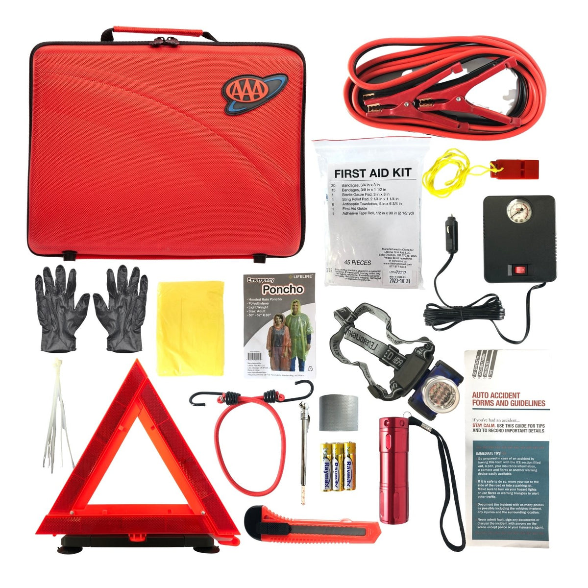 AAA Destination Roadside Emergency Kit – Car Safety Essentials – Safety Kits Plus